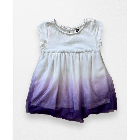 Tea Collection Ombré Tulle Dress/Bodysuit, 12-18 Months - Picture 7 of 8